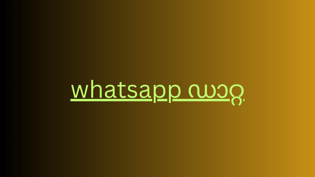 whatsapp ഡാറ്റ